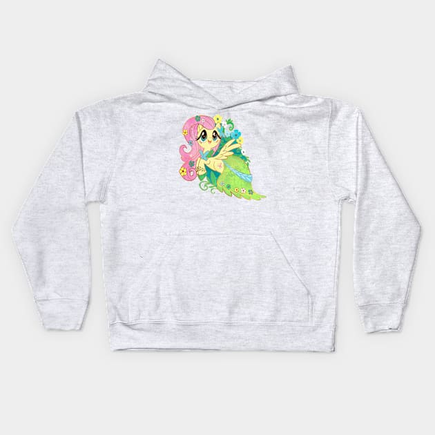 Gala Fluttershy Kids Hoodie by SophieScruggs